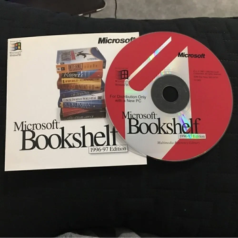 Microsoft Bookshelf 1996-97 Edition Vintage Collectible